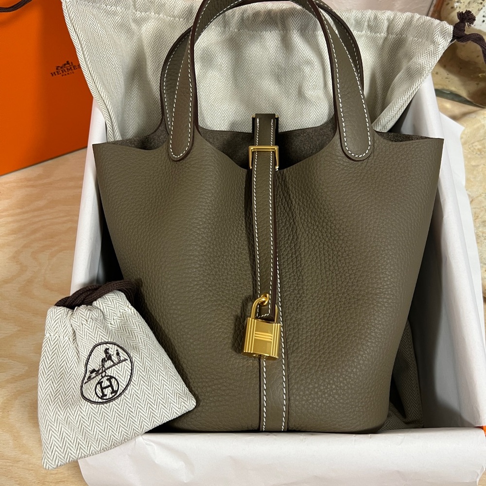 [DOLD] BNIB Picotin 18 Etoupe GHW